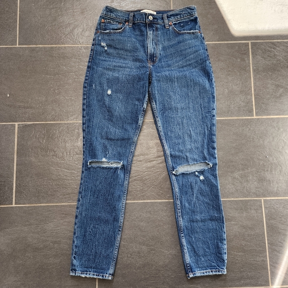 A&F High Rise Skinny Jeans 28 | 6 LONG - Picture 2 of 8